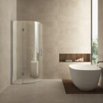 Curf cabine kwartrond met 1 draaideur links 900 x 900 x 2000 x 8 mm helder glas/chroom - Douchecabines kwartrond | Lapy