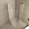 Curf cabine kwartrond met 1 draaideur links 900 x 900 x 2000 x 8 mm helder glas/chroom - Douchecabines kwartrond | Lapy
