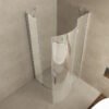 Curf cabine kwartrond met 1 draaideur rechts 900 x 900 x 2000 x 8 mm helder glas/chroom - Douchecabines kwartrond | Lapy