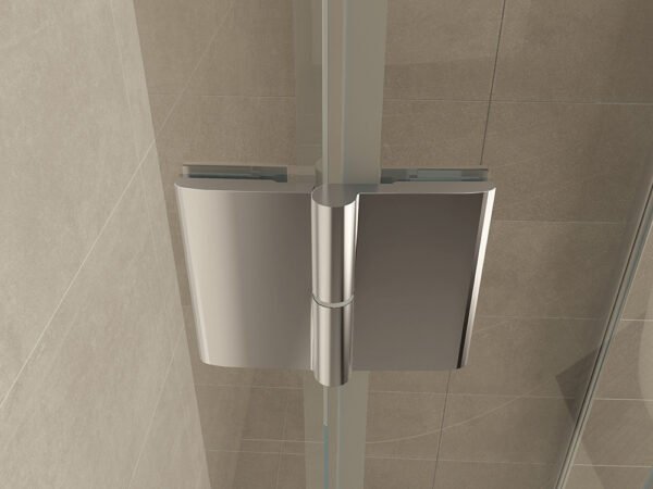 Curf cabine kwartrond met 1 draaideur rechts 900 x 900 x 2000 x 8 mm helder glas/chroom - Douchecabines kwartrond | Lapy