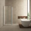 Entra hoekinstap cabine met 2 schuifdeuren 900 x 900 x 2000 x 8 mm nano helder glas/chroom - Douchecabines vierkant | Lapy