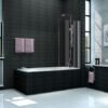 Palmo badwand draaibaar 800 x 1500 x 6 mm nano helder glas/chroom - Badwanden | Lapy