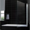 Palmo badwand draaibaar 800 x 1500 x 6 mm nano helder glas/chroom - Badwanden | Lapy