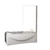 Palmo badwand draaibaar 800 x 1500 x 6 mm nano helder glas/chroom - Badwanden | Lapy