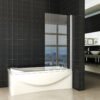 Palmo badwand draaibaar 800 x 1500 x 6 mm nano helder glas/chroom - Badwanden | Lapy