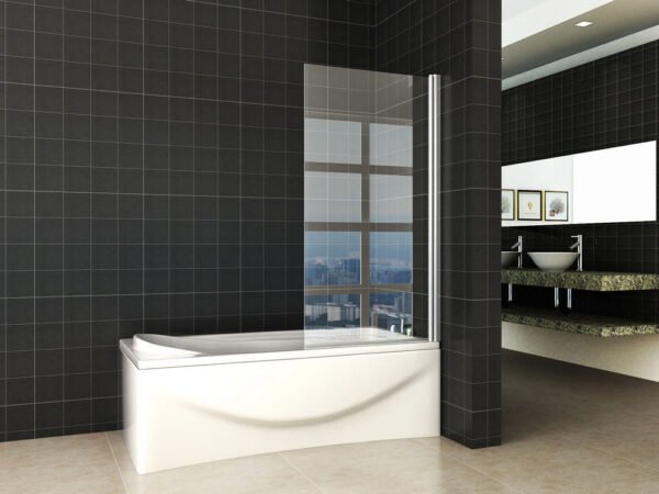 Palmo badwand draaibaar 800 x 1500 x 6 mm nano helder glas/chroom - Badwanden | Lapy