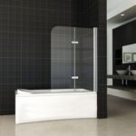 Cinco badwand draaibaar 1000 x 1400 x 6 mm nano helder glas/chroom - Badwanden | Lapy