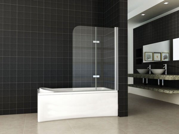 Cinco badwand draaibaar 1000 x 1400 x 6 mm nano helder glas/chroom - Badwanden | Lapy