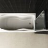 Cinco badwand draaibaar 1000 x 1400 x 6 mm nano helder glas/chroom - Badwanden | Lapy