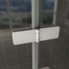 Cinco badwand draaibaar 1000 x 1400 x 6 mm nano helder glas/chroom - Badwanden | Lapy