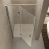 Vaz nisdeur met vast deel 1000 x 2000 x 8 mm nano helder glas/chroom - Draaideuren | Lapy