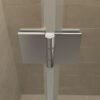 Vaz nisdeur met vast deel 1000 x 2000 x 8 mm nano helder glas/chroom - Draaideuren | Lapy