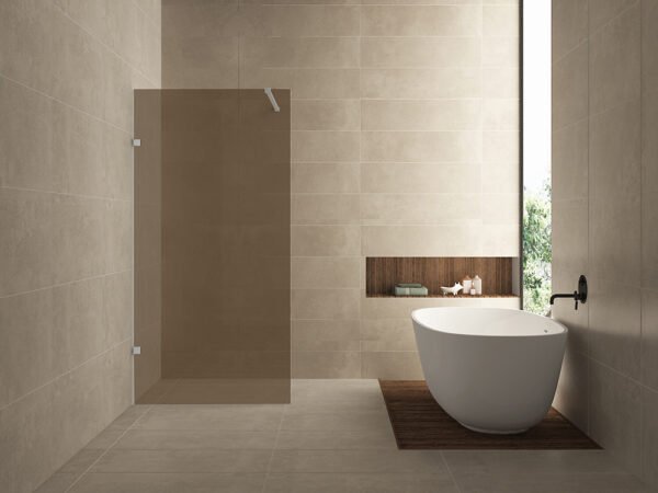 Less glasplaat 900 x 2000 x 8 mm nano vintage brons glas