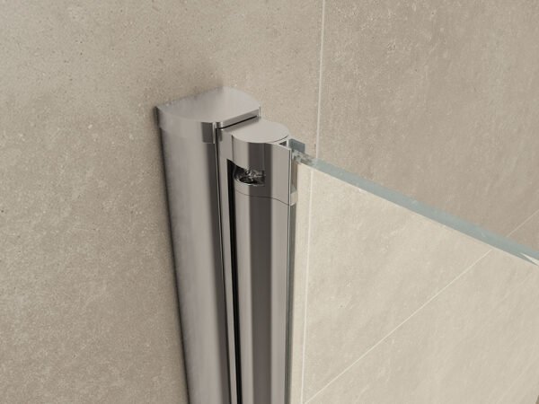 Comfort zijwand draaibaar met muurprofiel 400 x 2000 x 10 mm nano helder glas/chroom - Zijwanden | Lapy