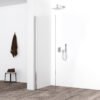 Eco zijwand met muurprofiel 400 x 2000 x 8 mm nano helder glas/chroom - Zijwanden | Lapy