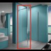 Eco zijwand met hoekprofiel 300 x 2000 x 8 mm nano helder glas/chroom - Zijwanden | Lapy