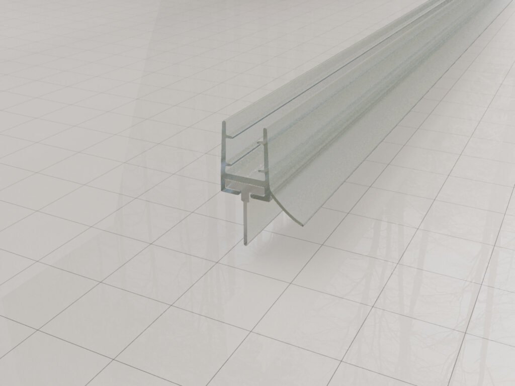 Waterkering rubber 200 x 0,6 cm transparant