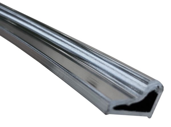 Chroom bodemstrip waterkering 1/4 rond enkele deur 90cm - Waterkeringen | Lapy