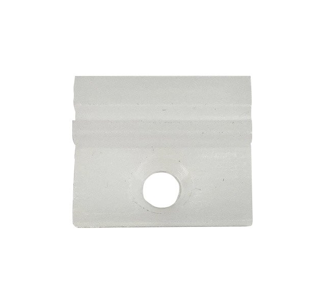 Plastic plaatje voor bevestiging afwerkstrip muurprofiel