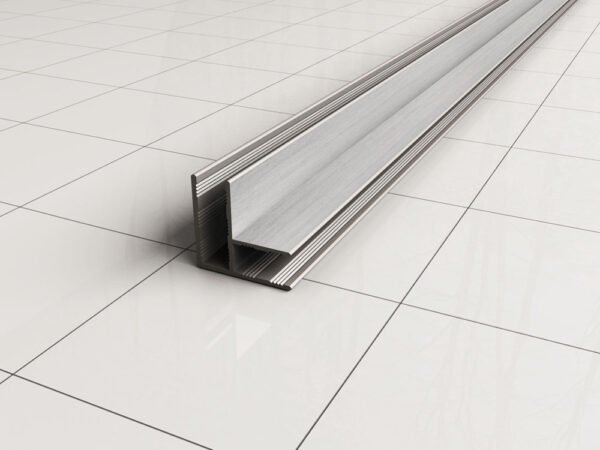 Slim hoekprofiel 2000 x 10 mm geborsteld staal - Toebehoren douches | Lapy