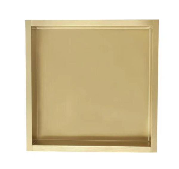 Inbouw wandnis Goud Geborsteld 30x30x7 cm