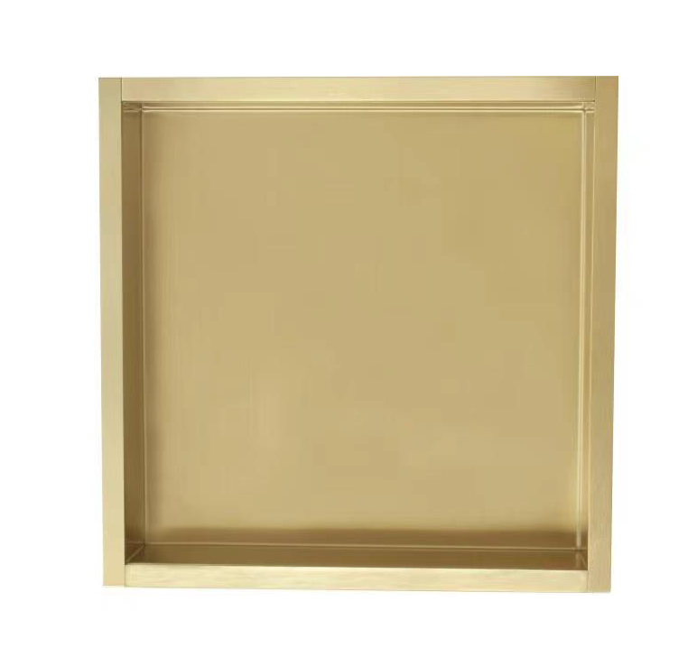 Inbouw wandnis Goud Geborsteld 30x30x7 cm