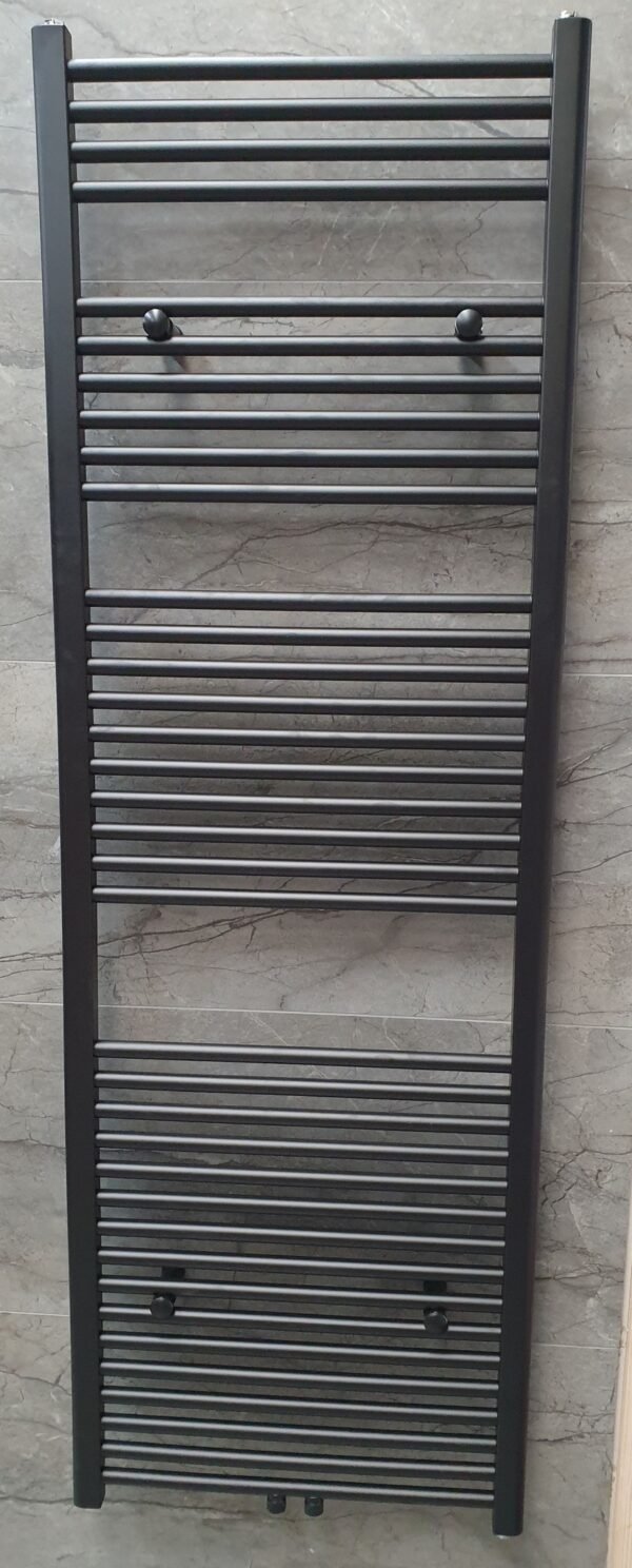 Radiator Lydia 180×60 cm grafiet met midden-onderaansluiting - Radiator Lydia | Lapy