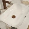 Wastafel Marble Ceramic Calacatta 140 dubbele wasbak - Wastafels 140 cm | Lapy