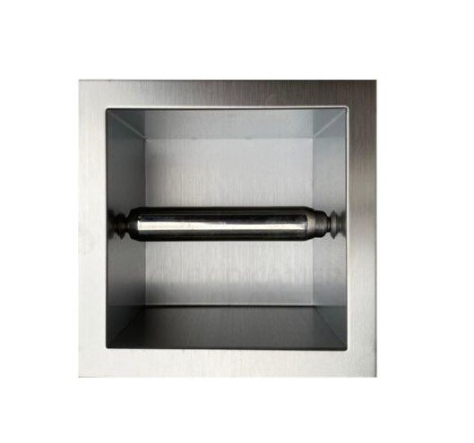 Inbouw rolhouder RVS