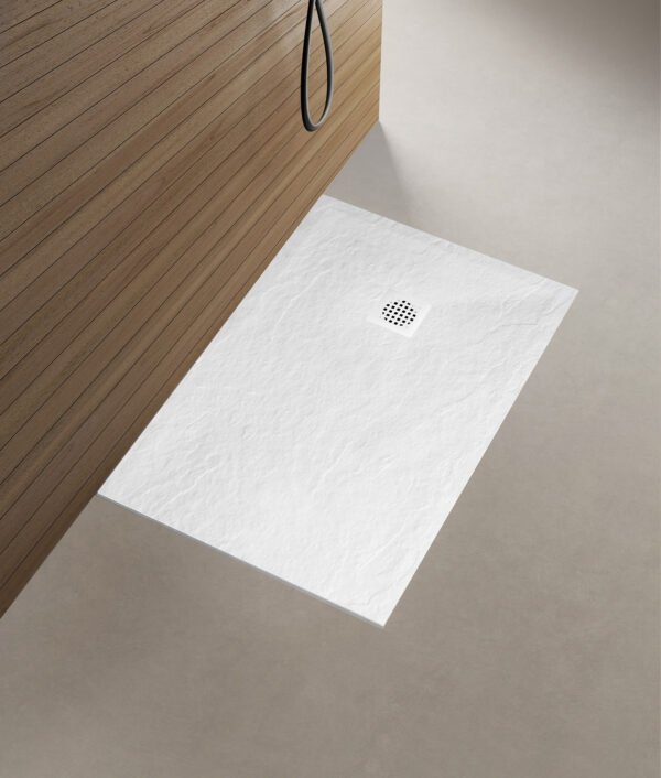 Stonea douchebak antislip composiet 800x1200x30 mm inkortbaar mat wit - Douchebakken | Lapy