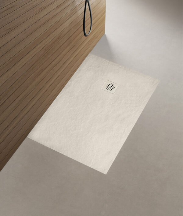 Stonea douchebak antislip composiet 800x900x30 mm inkortbaar beige - Douchebakken | Lapy