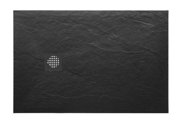 Stonea douchebak antislip composiet 800x900x30 mm inkortbaar mat zwart - Douchebakken | Lapy