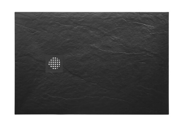 Stonea douchebak antislip composiet 800x1400x30 mm inkortbaar mat zwart - Douchebakken | Lapy