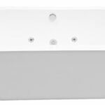 Libero vrijstaand whirlpool ligbad 170×80 cm acryl glans wit met waste chroom - Whirlpool baden | Lapy