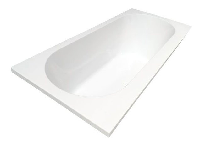 Portus RD inbouw duo ligbad 190x90x49 cm acryl glans wit