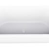 Liora half vrijstaand ligbad 180 x 80 cm acryl glans wit met waste glans wit - Half vrijstaande baden | Lapy