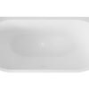 Rivi half vrijstaand ligbad 170 x 80 cm acryl glans wit met waste glans wit - Baden | Lapy