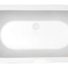 Bianco vrijstaand ligbad 178 x 80 cm acryl glans wit met waste glans wit - Vrijstaande baden | Lapy