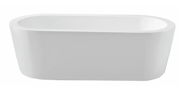 Bianco vrijstaand ligbad 178 x 80 cm acryl glans wit met waste glans wit - Vrijstaande baden | Lapy