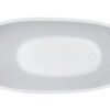 Trapeze vrijstaand ligbad 150 x 72 cm acryl glans wit met waste glans wit - Vrijstaande baden | Lapy