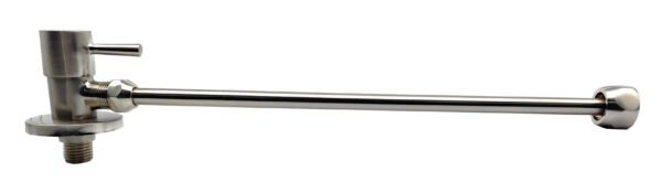 Fonteinkraan aansluitset in blister geborsteld staal