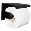Brush toiletrolhouder mat zwart - Toiletaccessoires | Lapy