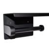 Brush toiletrolhouder mat zwart - Toiletaccessoires | Lapy