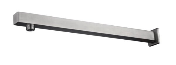 304 douchearm met muurbevestiging vierkant 40 cm geborsteld RVS