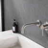 304 wastafelkraan met coldstart inbouw compleet geborsteld RVS - Kranen | Lapy