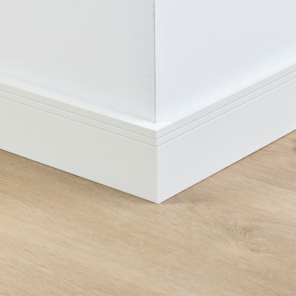 Co-pro gelakte plint milaan wit RAL 9010 90x15