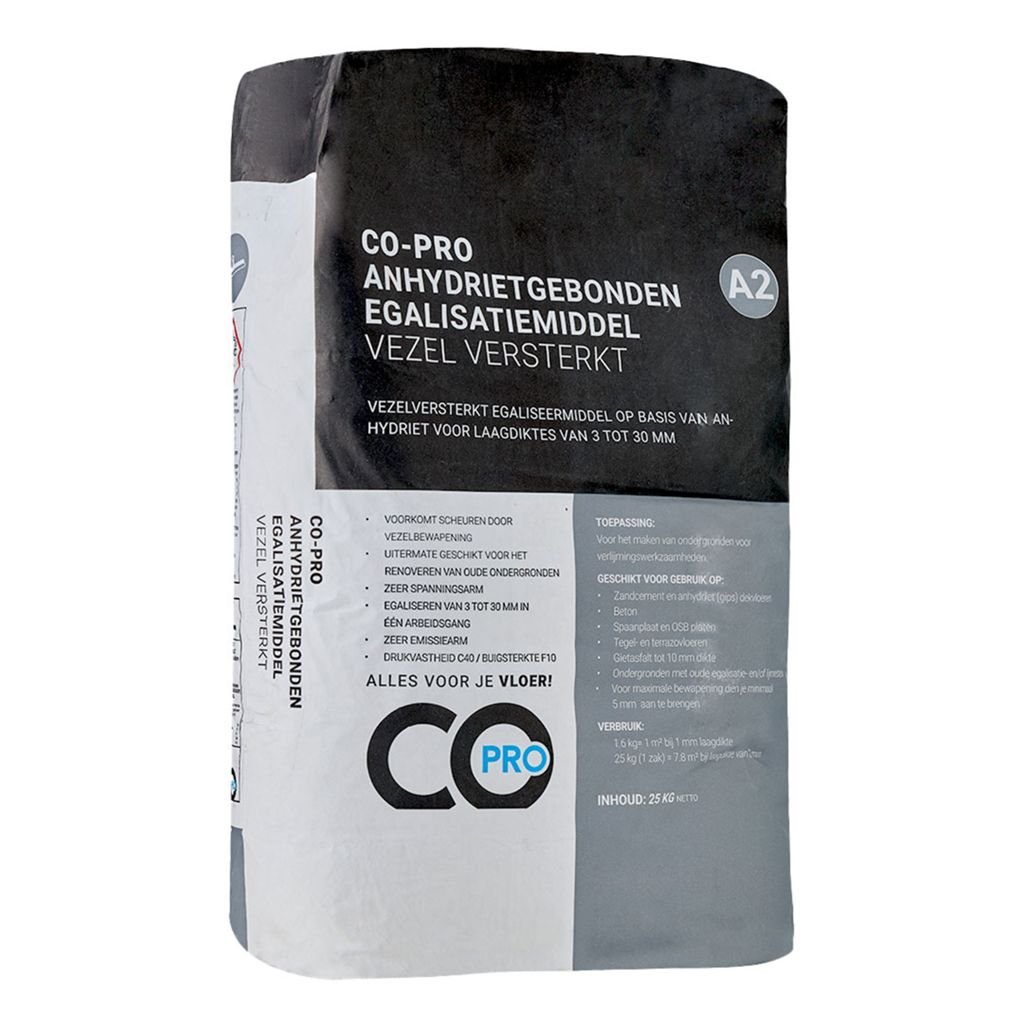 Co-pro anhydrietgebonden egalisatiemiddel A2 vezel versterkt
