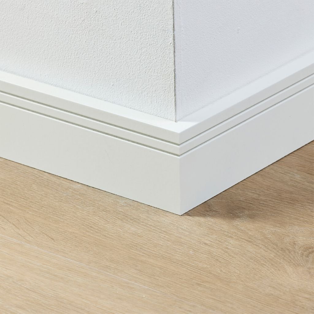 Co-pro gelakte plint milaan wit RAL 9010 70x15