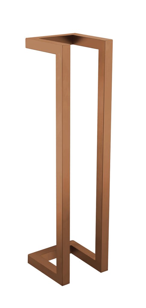 Loft handdoekrek 50 x 12.5 x 12.5 cm geborsteld brons koper PVD