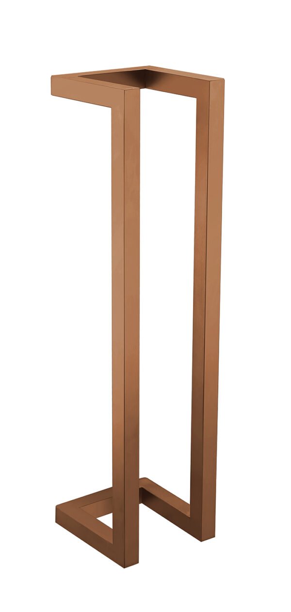 Loft handdoekrek 50 x 12.5 x 12.5 cm geborsteld brons koper PVD